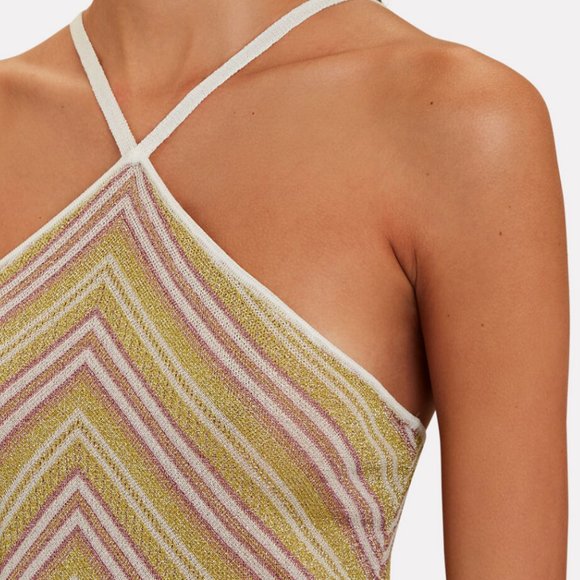 Misa Los Angeles Dali Metallic Knit Dress - Size: XS - Picture 2 of 6